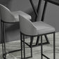 Modern Marble Pub Table with Rectangle Table Top Black Double Pedestal Table - 42" H Clearhalo 'Bar Furniture' 'Bar Tables' 'bar_tables' 'furn' 'furn_bar_tables' 'Furniture' 'furniture_bar_tables' 'Kitchen & Dining Furniture' 1200x1200_2ce1da39-4b6e-4015-a397-3a53e274fb7b
