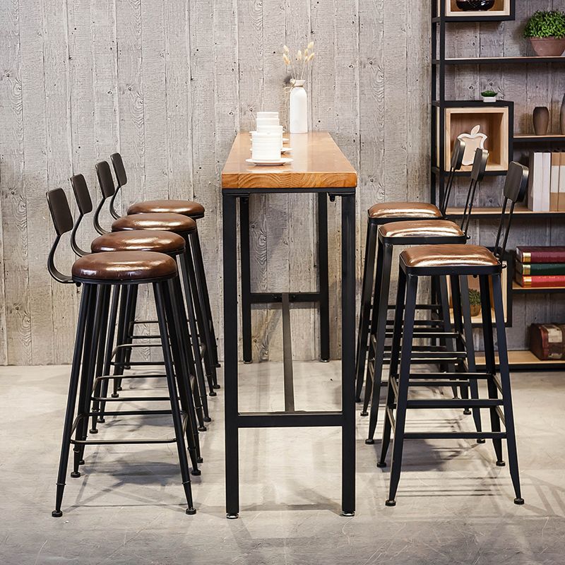 Coffee Shop 1/2/5/8 Pieces Table and Stool Set Rectangle Glam Pub Dining Set Clearhalo 'Bar Furniture' 'furn' 'furn_home_bar_bar_sets' 'Furniture' 'Home Bars & Bar Sets' 'home_bar_bar_sets' 'Kitchen & Dining Furniture' 1200x1200_2ce242fc-7091-49ab-a552-adae9744dd31
