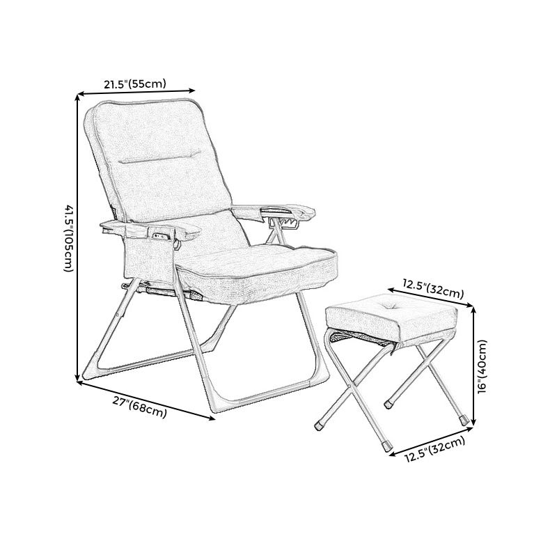 Chaise de linge 21,6 "L x 26,7" W x 41,3 "H CHAISE CONTRUBLBLE POUR LE SOIR