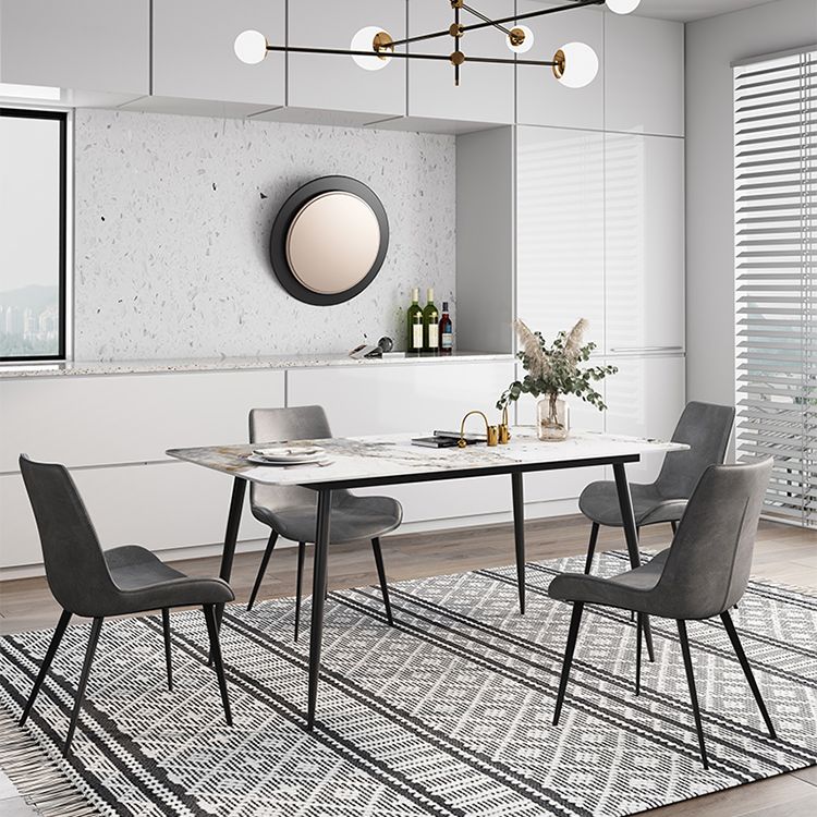 Industrial Style Rectangle Dining Site Table Stone Dining Room Home Furniture Clearhalo ' dining_table' 'Dining Tables & Seating' 'Dining Tables' 'furn' 'furn_dining_table' 'Furniture' 'furniture_dining_table' 'Kitchen & Dining Furniture' 'kitchen&dining_furn' 'kitchen' 'kitchen_dining_table' 1200x1200_2ce4015d-d727-4e96-bd60-a2ed85118153