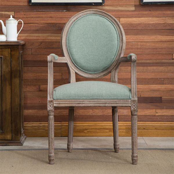 Farmhouse Dining Arm Chair with Wood Legs King Louis Back Side Chair for Home Use Clearhalo ' kitchen&dining_furn' 'Dining Chairs' 'Dining Tables & Seating' 'dining_chair' 'furn' 'furn_dining_chair' 'Furniture' 'furniture_dining_chair' 'Kitchen & Dining Furniture' 'kitchen' 1200x1200_2ce54f3b-fa73-4ec8-8c93-69dd06d9d2a3