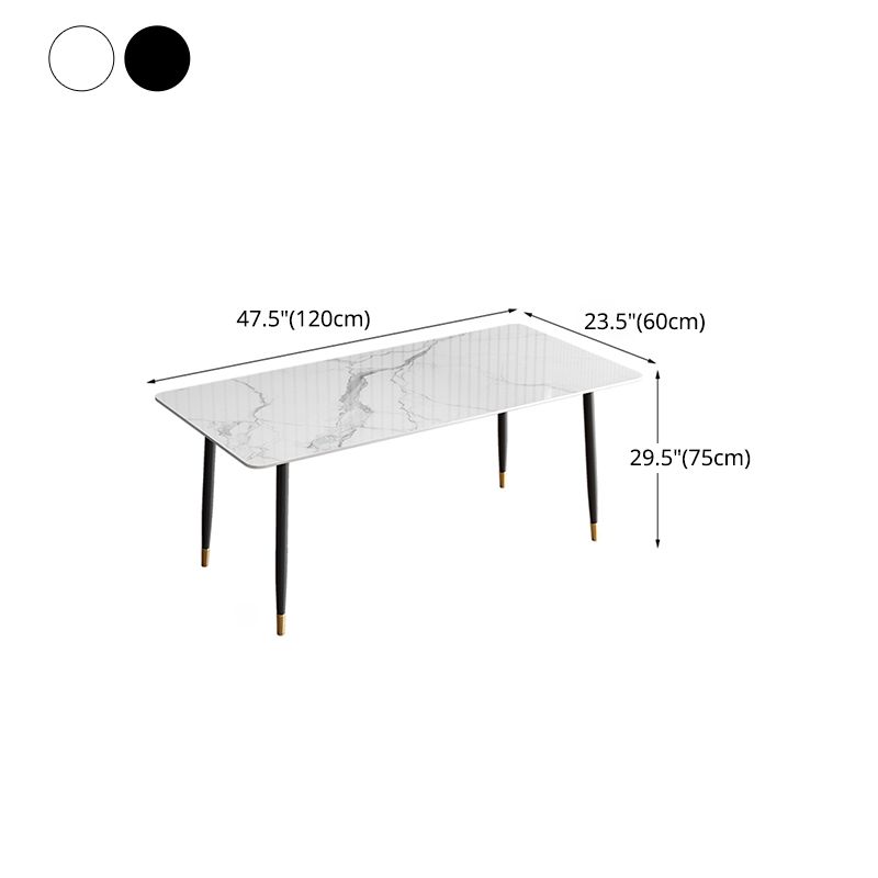 Nordic 1/2/5/7 Pieces Dining Set Sintered Stone Dining Table with Leather Chairs Clearhalo 'Dining Room Sets' 'Dining Tables & Seating' 'dining_room_set' 'furn' 'furn_dining_room_set' 'Furniture' 'furniture_dining_room_set' 'Kitchen & Dining Furniture' 'kitchen&dining_furn' 'kitchen' 1200x1200_2ce5612a-787f-454e-9727-233e7a7bb5d0