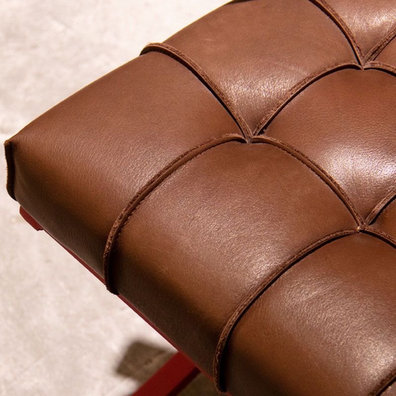 Leather Dining Chairs Nordic Style Open Back Arm Chair with Metal Base Clearhalo 'Dining Chairs' 'Dining Tables & Seating' 'dining_chair' 'furn' 'furn_dining_chair' 'Furniture' 'Kitchen & Dining Furniture' 1200x1200_2ce5b9fd-1215-4a30-8935-2689469f2ac5