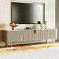 Console porta TV con contenitore chiuso Console multimediale TV in pietra con gambe