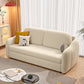 Glam Style Velvet Sleeper Sofa with Cushion Back in Metal Base Clearhalo 'furn' 'furn_futons' 'Furniture' 'Futons & Daybeds' 'Futons' 'Living Room Furniture' 1200x1200_2ce9e8ab-da93-45af-a0b3-dd3904675a5d