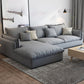 Light-grey Contemporary Sectional Stain-Resistant Living Room Solid Wood Sofa