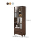 Modern Wooden Bookcase Standard Open Back Bookshelf with Drawers