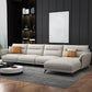 Contemporary 4-Seater Sectional with Pillow Top Arms in Faux Leather Clearhalo 'furn' 'furn_sectionals' 'Furniture' 'Living Room Furniture' 'Sectionals' 1200x1200_2cee3fd5-9ee0-4b6b-9357-cc1dab946ea0