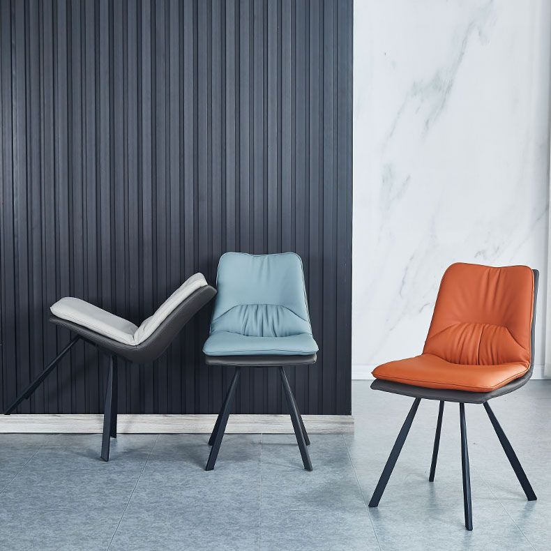 Metal Industrial Armless Chair Solid Back Dining Kitchen Room Chair Clearhalo 'Dining Chairs' 'Dining Tables & Seating' 'dining_chair' 'furn' 'furn_dining_chair' 'Furniture' 'Kitchen & Dining Furniture' 1200x1200_2cefd1ef-9461-44d2-8afc-63334db83256