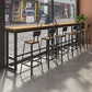 Industrial Black Base Counter Stool Iron Footrest Counter & Bar Stool