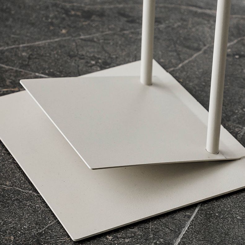 Mid-Century 19" Tall C Side Table Metal Rectangular Side Table