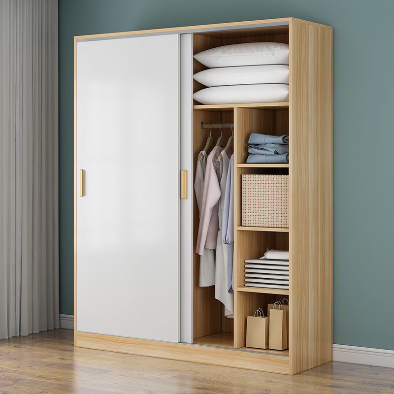 Engineered houten garderobe kast moderne garderobe kast met planken