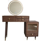 Tavolo da toeletta in legno in legno vanità per trucco in legno massello con cassetti