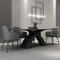 Glam Rectangle Shape Dining Table Sintered Stone Top Standard Dining Table for Kitchen Clearhalo ' dining_table' 'Dining Tables & Seating' 'Dining Tables' 'furn' 'furn_dining_table' 'Furniture' 'furniture_dining_table' 'Kitchen & Dining Furniture' 'kitchen&dining_furn' 'kitchen' 'kitchen_dining_table' 1200x1200_2cf3aa47-bc8e-4a27-ae98-9f8177d03c5d