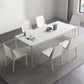 Modern White Dining Table Set 1/4/5/6/7 Pieces Dinette Set for Kitchen
