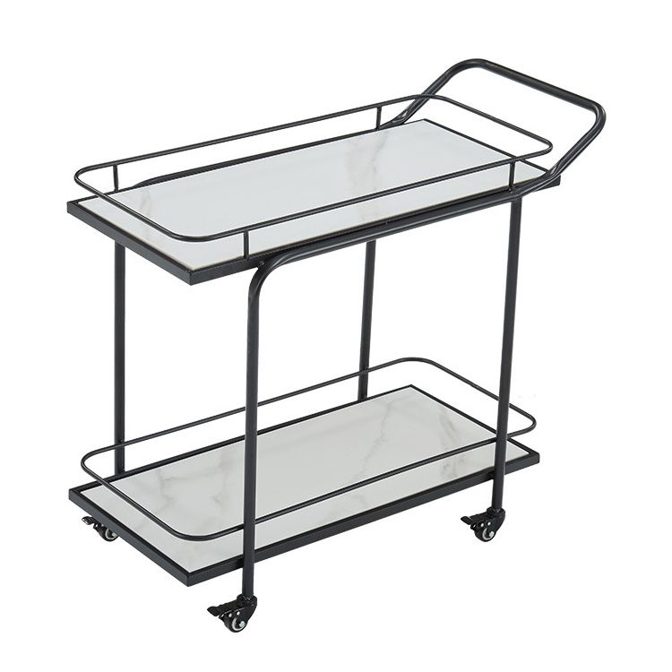 27.55" High Rolling Contemporary Prep Table Stone Prep Table for Restaurant