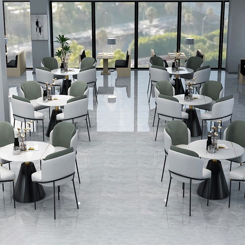 Sintered Stone Dining Table Modern Round Dining Table with Pedestal Base Clearhalo ' dining_table' 'Dining Tables & Seating' 'Dining Tables' 'furn' 'furn_dining_table' 'Furniture' 'furniture_dining_table' 'Kitchen & Dining Furniture' 'kitchen&dining_furn' 'kitchen' 'kitchen_dining_table' 1200x1200_2cf7cda3-0a97-4b6b-ab92-10df168d0407