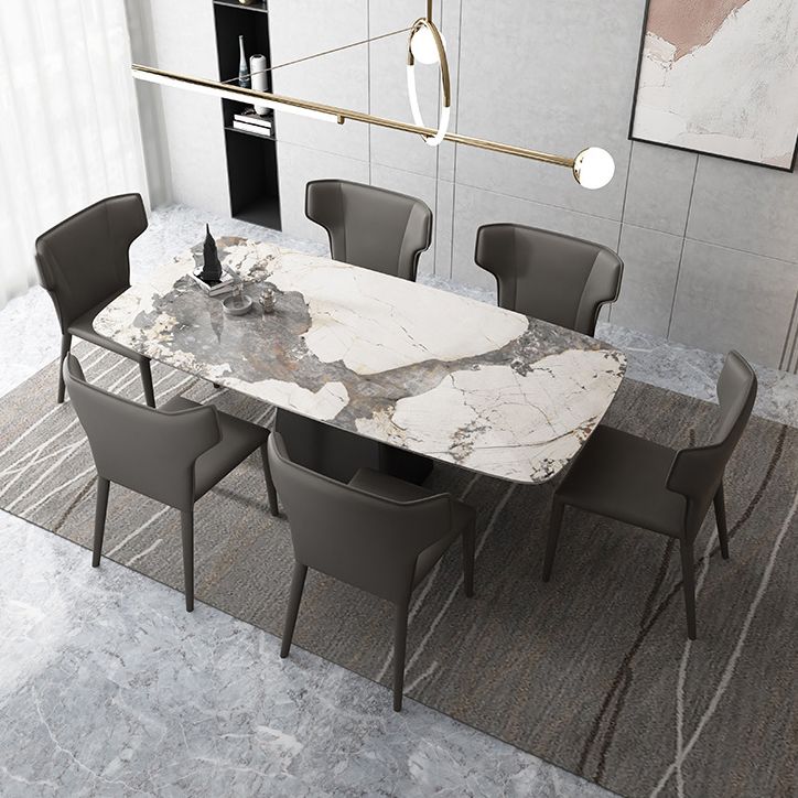 1/2/5/7 Pcs Dining Table Furniture Dining Table Set with Sintered Stone Top Clearhalo 'Dining Room Sets' 'Dining Tables & Seating' 'dining_room_set' 'furn' 'furn_dining_room_set' 'Furniture' 'furniture_dining_room_set' 'Kitchen & Dining Furniture' 1200x1200_2cf7f474-c6e4-4fb7-a17f-3303af04208c