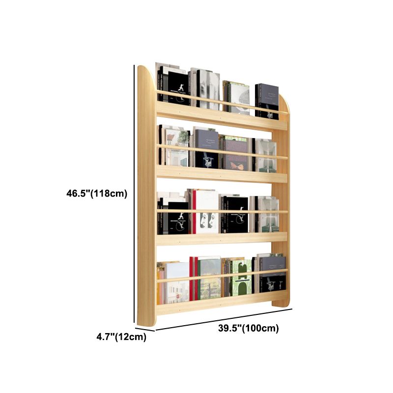 Contemporary Wall Unit Bookshelf Natural Pine Wood Bookcase for Bedroom Clearhalo 'Bookcases' 'furn' 'furn_bookcases' 'Furniture' 'furniture_bookcases' 'Office Furniture' 1200x1200_2cf94ff6-6d7c-4d67-af03-af1aaac67a2b
