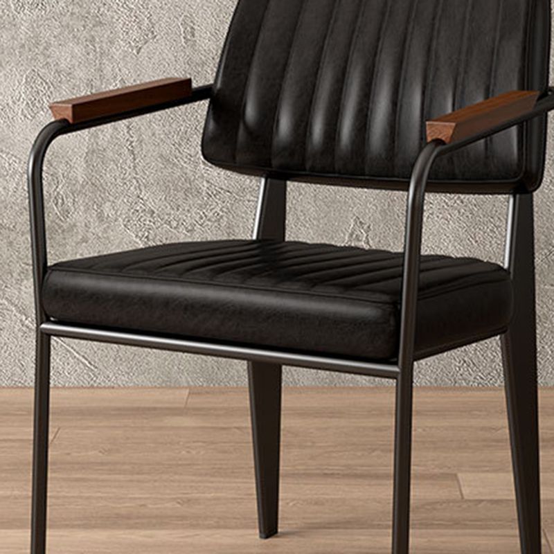 Industrial Kitchen Dining Side Chair Open Back Dining Arm Chair Clearhalo 'Dining Chairs' 'Dining Tables & Seating' 'dining_chair' 'furn' 'furn_dining_chair' 'Furniture' 'Kitchen & Dining Furniture' 1200x1200_2cf9e6f8-3434-4612-9b6d-33a22cdcd853