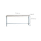 Modern Style Bar Table 1/5 Pieces Rectangle Solid Wood Counter Set