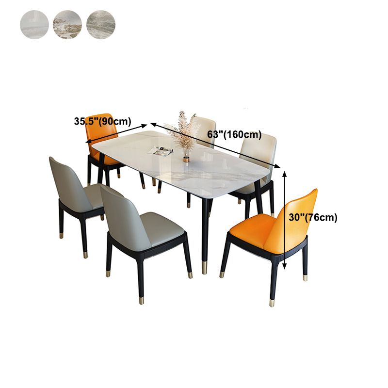 Traditional Luxury Dining Table Stone and Wood Legs Rectangle Dining Site Table Clearhalo ' dining_table' 'Dining Tables & Seating' 'Dining Tables' 'furn' 'furn_dining_table' 'Furniture' 'furniture_dining_table' 'Kitchen & Dining Furniture' 'kitchen&dining_furn' 'kitchen' 'kitchen_dining_table' 1200x1200_2d00eef7-2fa5-4e2c-b705-736ae55601a7