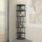 Scandinavian Iron Corner Bookshelf Vertical Open Bookcase for Bedroom Clearhalo 'Bookcases' 'furn' 'furn_bookcases' 'Furniture' 'furniture_bookcases' 'Office Furniture' 1200x1200_2d03e0b7-efaf-4672-8de1-caf8a26e11ec
