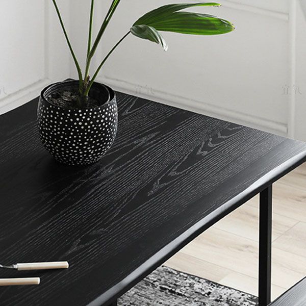 Ensemble de salle à manger moderne 1/2 pièces, Table à manger rectangulaire en bois pour salon