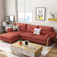 Scandinavian Sectional Sofa Fabric Storage Stationary Sectional Clearhalo 'furn' 'furn_sectionals' 'Furniture' 'Living Room Furniture' 'Sectionals' 1200x1200_2d0599c0-ba75-4b72-bdb9-b1c744b2c97a