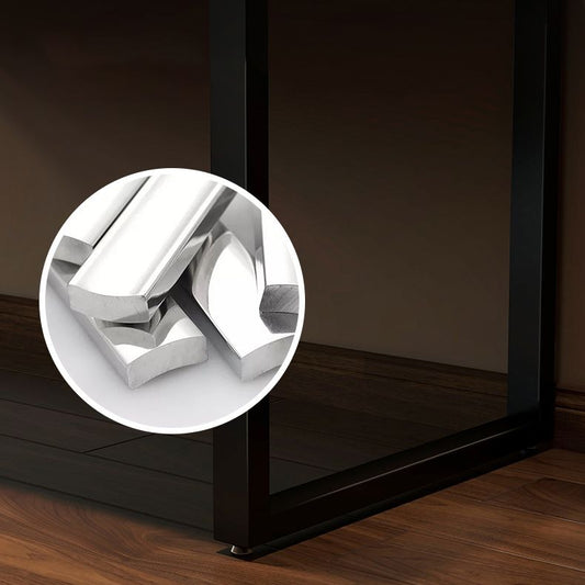 Bureau d'écriture rectangulaire en bois massif Bureau de jeu industriel naturel pour la maison