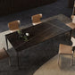 Stone Rectangular Dining Table 4 Legs Furniture with Steel Base for Home Clearhalo 'Dining Tables & Seating' 'Dining Tables' 'dining_table' 'furn' 'furn_dining_table' 'Furniture' 'furniture_dining_table' 'Kitchen & Dining Furniture' 'kitchen' 'kitchen_dining_table' 1200x1200_2d08bd53-3565-4ed7-8167-71af0388baa6
