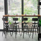 Iron and Wood Rectangular Table Modern Style Milk Tea Shop Cafe Bar Table Clearhalo 'Bar Furniture' 'Bar Tables' 'bar_tables' 'furn' 'furn_bar_tables' 'Furniture' 'Kitchen & Dining Furniture' 1200x1200_2d0c4356-38a3-4afe-8e0e-353340270d20