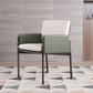 Matte Finish Hotel Dining Chair Contemporary Upholstered Solid Back Arm Chair