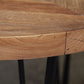 Nordic Style Cocktail Table Brown Elm Wood Top Metal Base Round/square Coffee Table Clearhalo 'Coffee & Accent Tables' 'Coffee Tables' 'coffee_tables' 'furn' 'furn_coffee_tables' 'Furniture' 'furniture_coffee_tables' 'Living Room Furniture' 1200x1200_2d0d2a77-5ede-4c06-8a80-36438ad69564