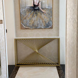 Table de consola contemporánea de 11 "de ancho Sofá de piedra rectángica