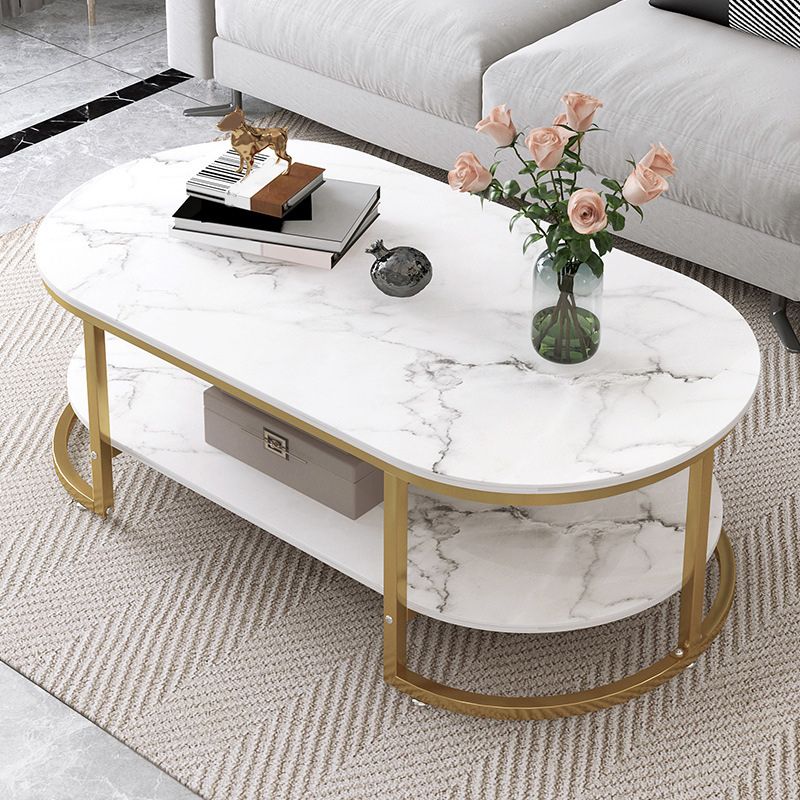 Oval Modern Coffee Table Wood Minimalist Coffee Table for Living Room Clearhalo 'Coffee & Accent Tables' 'Coffee Tables' 'coffee_tables' 'furn' 'furn_coffee_tables' 'Furniture' 'Living Room Furniture' 1200x1200_2d0f96e5-6b29-43d3-86cb-c0676884c91a