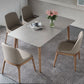 Mid-Century Sintered Stone Dining Table Gray Rectangle Dining Table for Kitchen Clearhalo ' dining_table' 'Dining Tables & Seating' 'Dining Tables' 'furn' 'furn_dining_table' 'Furniture' 'furniture_dining_table' 'Kitchen & Dining Furniture' 'kitchen&dining_furn' 'kitchen' 'kitchen_dining_table' 1200x1200_2d0fc982-ce7a-419e-80c2-e306b6354f47