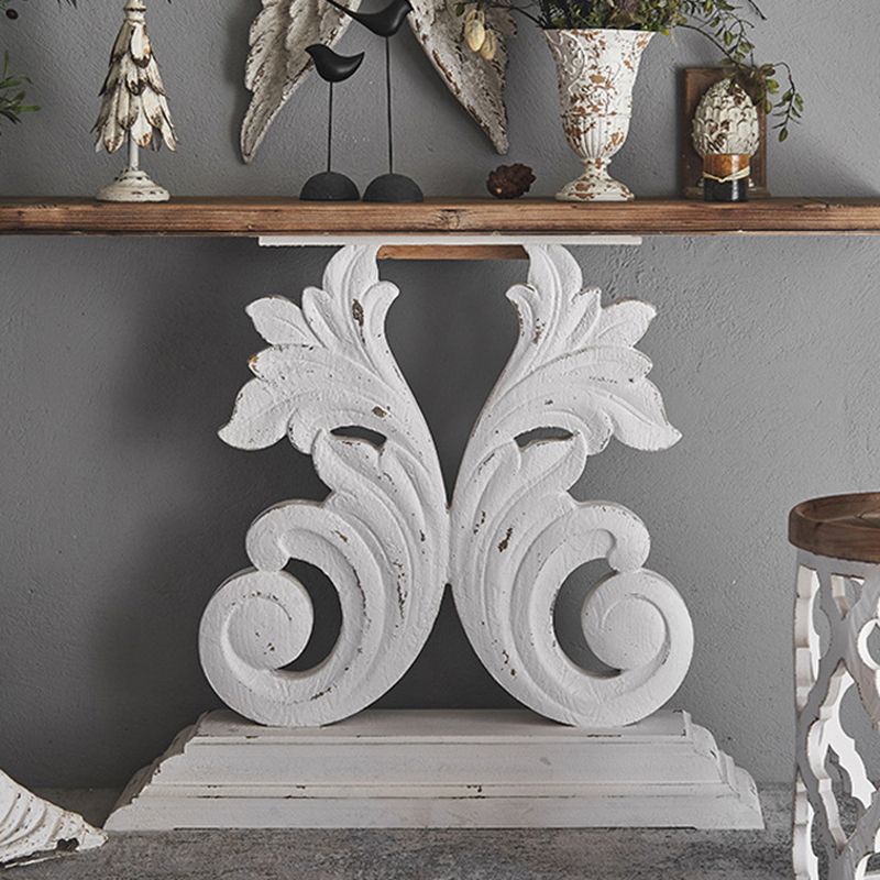 French Country Console Table 16" W Resistant Accent Table for Hall Clearhalo 'Console Tables' 'console_tables' 'Entry & Mudroom Furniture' 'furn' 'furn_console_tables' 'Furniture' 1200x1200_2d102c33-58dd-44a6-a81d-00143837200d