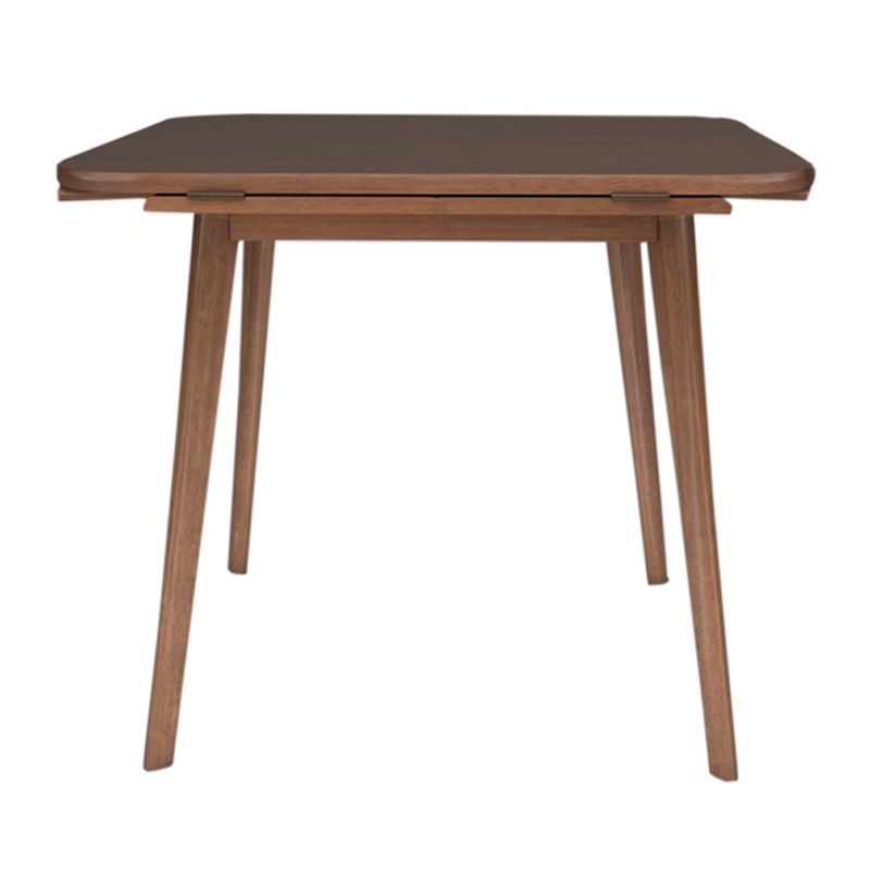 Extendable Round Dining Table in Brown Modern Adjustable Rubber Wood Table with 4 Legs Clearhalo ' dining_table' 'Dining Tables & Seating' 'Dining Tables' 'furn' 'furn_dining_table' 'Furniture' 'furniture_dining_table' 'Kitchen & Dining Furniture' 'kitchen&dining_furn' 'kitchen' 'kitchen_dining_table' 1200x1200_2d1236ad-faf9-441d-a0e3-55d1a3a2deba
