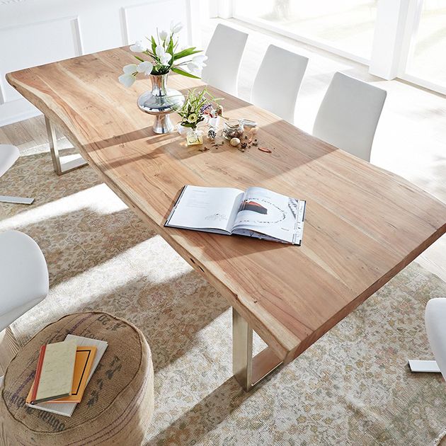 Rectangle Wood Color Dining Table Solid Wood Table Luxury with Sled Base Clearhalo 'Dining Tables & Seating' 'Dining Tables' 'dining_table' 'furn' 'furn_dining_table' 'Furniture' 'furniture_dining_table' 'Kitchen & Dining Furniture' 'kitchen' 'kitchen_dining_table' 1200x1200_2d1249bc-5a82-4155-9dd3-09c30f41d043