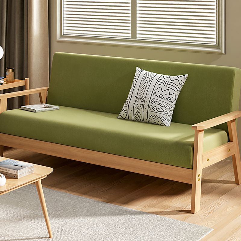 Fabric Square Arm Slipcovered 2/3 Seat Sofa Solid Color Sofa for Apartment Clearhalo 'Furniture' 'furniture_sofas' 'kitchen' 'kitchen_sofas' 'Living Room Furniture' 'Sofa' 'sofas' 1200x1200_2d12ac15-7f02-4799-8b01-661cd00cf973
