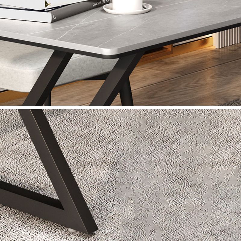 Industrial 29.53" Tall Writing Desk Stone Rectangular Office Desk Clearhalo 'furn' 'furn_office_desk' 'Furniture' 'Office Desks' 'Office Furniture' 'office_desk' 1200x1200_2d1300be-6edf-4399-992a-4d468228513e