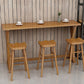 Contemporary Solid Wood Bar Stool Table Rectangle Bar Table in Brown for Indoor Clearhalo 'Bar Furniture' 'Bar Tables' 'bar_tables' 'furn' 'furn_bar_tables' 'Furniture' 'Kitchen & Dining Furniture' 1200x1200_2d13c16f-2f59-4efc-be99-72103f13f3ae