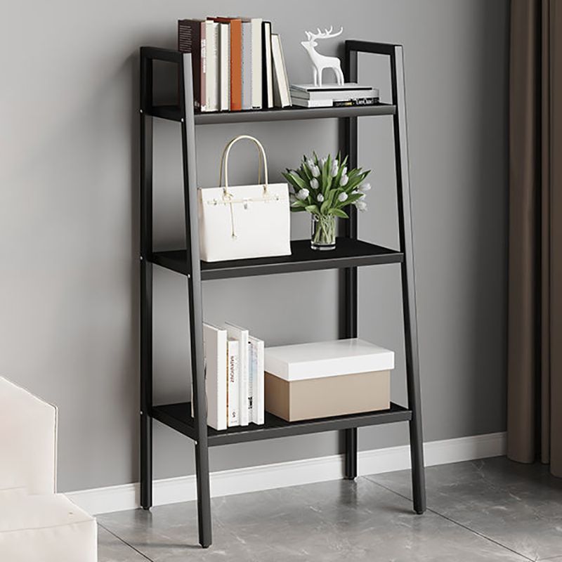 Contemporary Open Bookcase Metal Ladder Bookshelf for Kitchen Clearhalo 'Bookcases' 'furn' 'furn_bookcases' 'Furniture' 'Office Furniture' 1200x1200_2d151c2d-613b-4c97-8dee-5acf735d6acd