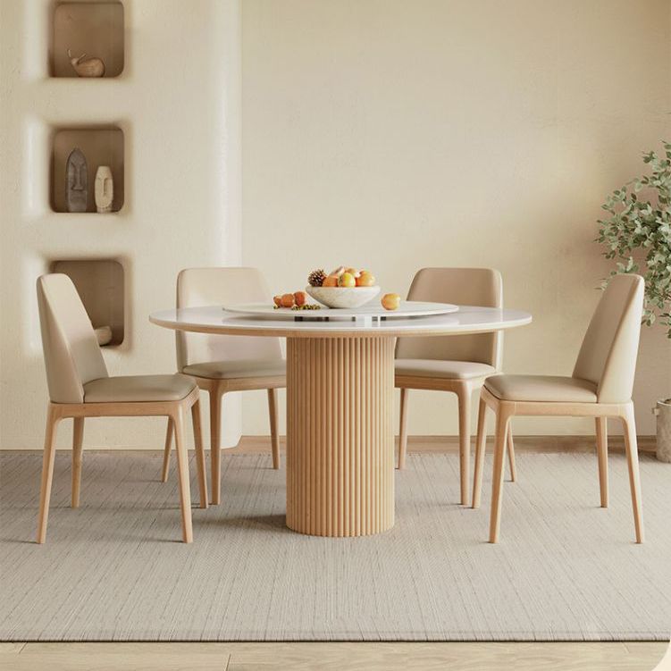 Stone Top Dining Set 1/4/5/7 Pcs Solid Wood Frame Dining Table and Chairs Clearhalo 'Dining Room Sets' 'Dining Tables & Seating' 'dining_room_set' 'furn' 'furn_dining_room_set' 'Furniture' 'Kitchen & Dining Furniture' 1200x1200_2d16a600-36dc-4dcf-9fa4-33b0c47e0a27