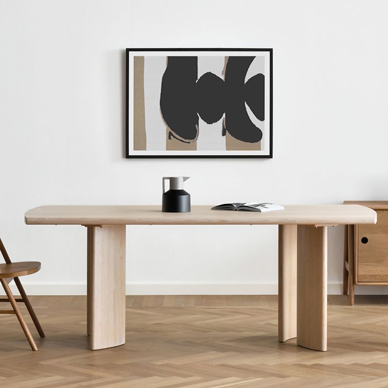 Solid Wood Contemporary Rectangular Table Wood Top Table for Home Clearhalo ' dining_table' 'Dining Tables & Seating' 'Dining Tables' 'furn' 'furn_dining_table' 'Furniture' 'furniture_dining_table' 'Kitchen & Dining Furniture' 'kitchen&dining_furn' 'kitchen' 'kitchen_dining_table' 1200x1200_2d1883d4-b9f7-42e5-883d-3027ce216299