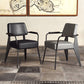 Silla de estilo industrial tapizado silla de comedor abierta para interiores para interiores
