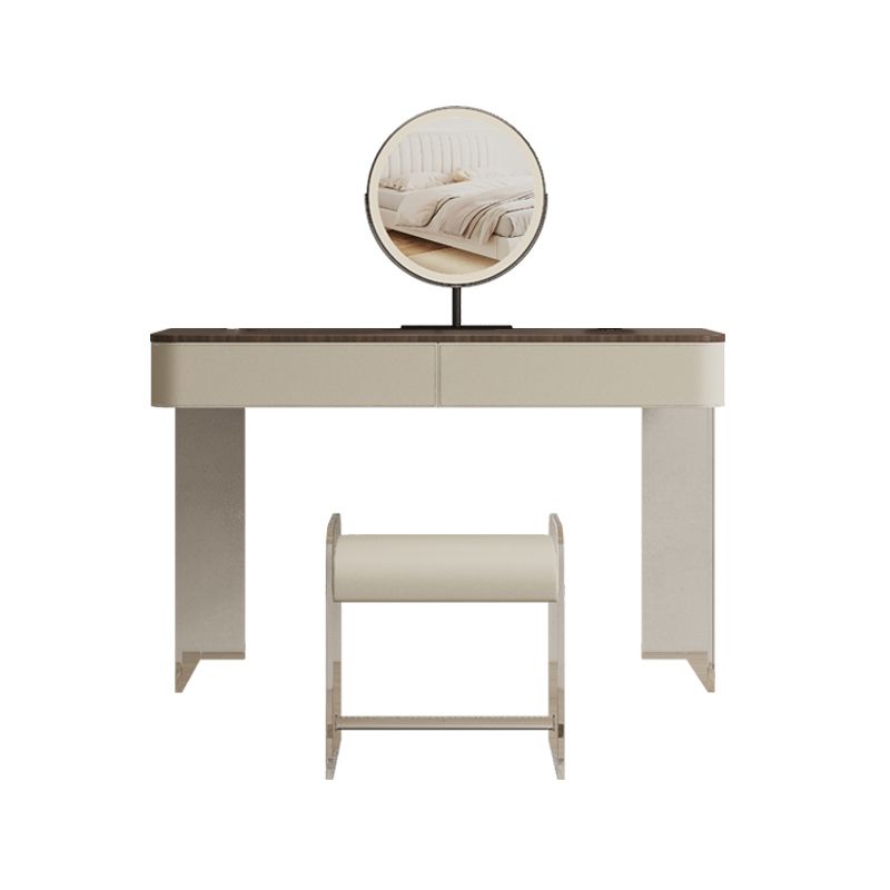 17.72 "brede make-up ijdelheid in witte make-up ijdelheid bureautafel met laden