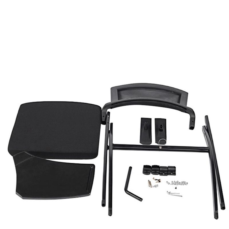 Moderne stalen frame conferentie stoel gaas midden achterkant vaste wapenstoel