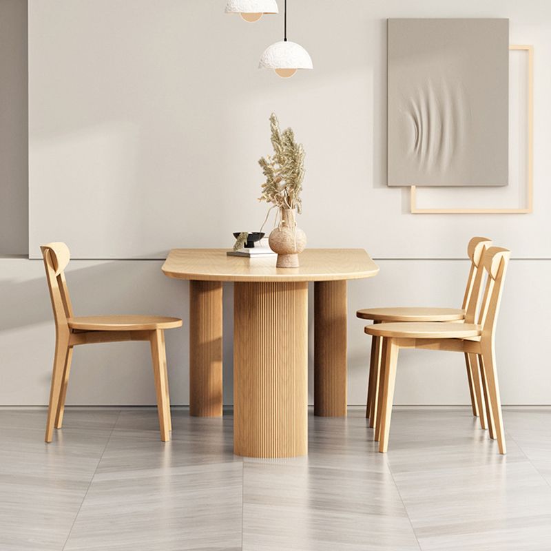 Pine Solid Wood Dining Table Modern Free Form Dining Table with Natural Finish Legs Clearhalo 'Dining Tables & Seating' 'Dining Tables' 'dining_table' 'furn' 'furn_dining_table' 'Furniture' 'Kitchen & Dining Furniture' 1200x1200_2d1d8824-9686-4b9f-ad56-0855e410833d
